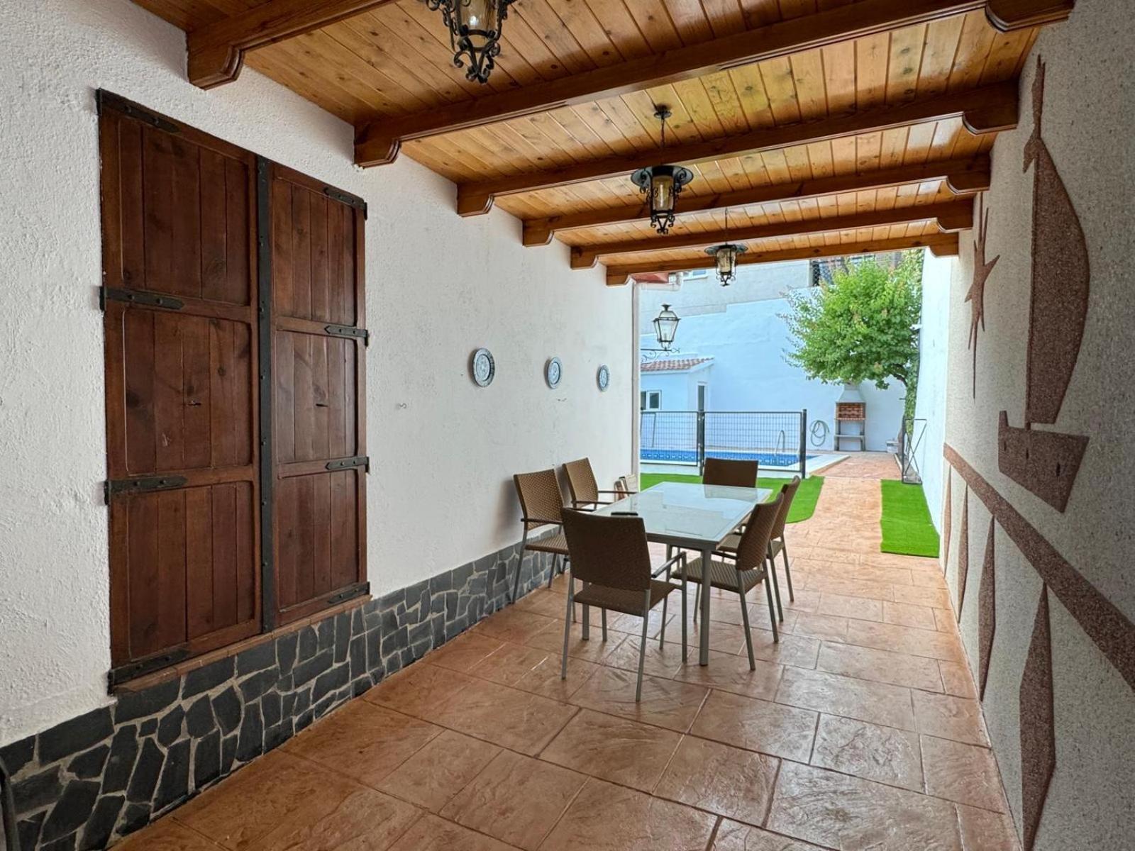 Casa Rural Vistablanca En Una Sola Planta Con Bonitas Vistas Y Piscina - Junto A La Capital Y La Alhambra 塞内斯·德拉维加 外观 照片